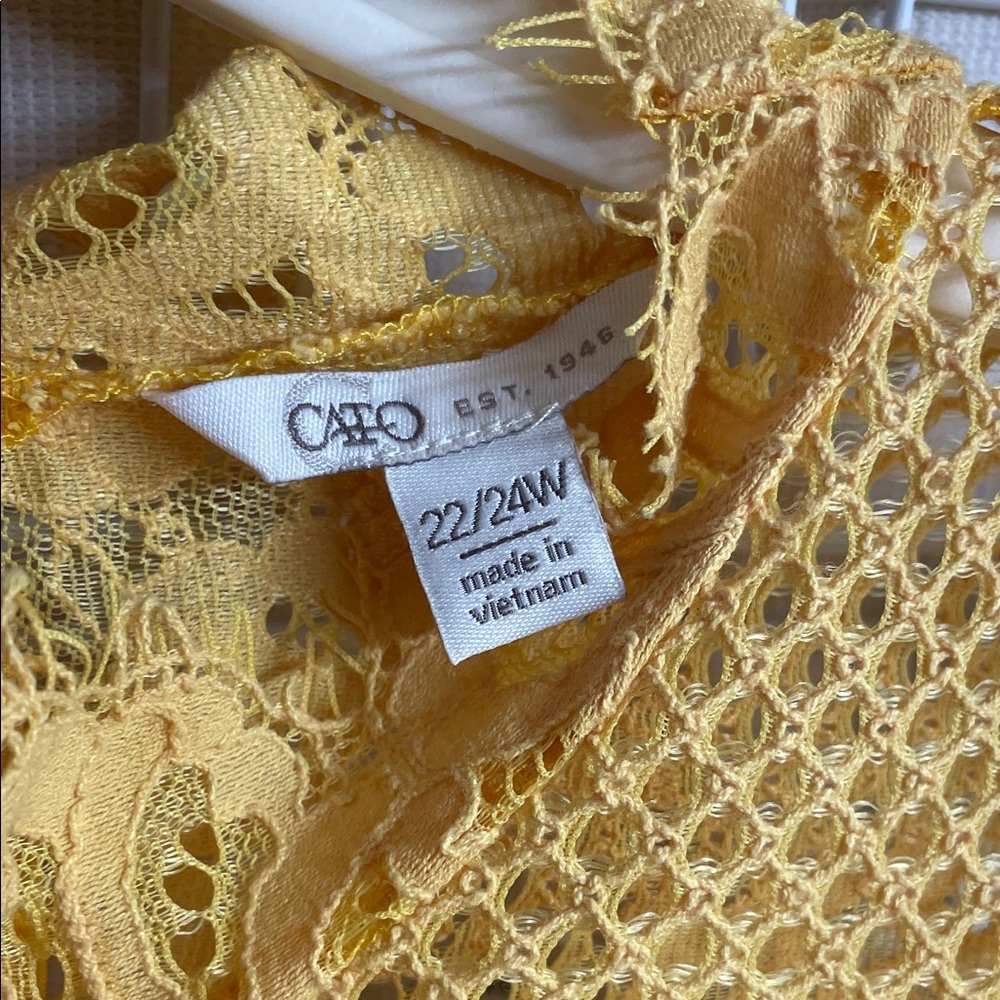 Cato Sunflower Over Laced Dress 22/24 - Picture 2 of 8